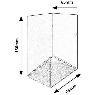 Rabalux Tilburg kinkiet zewnętrzny 1x5 W antracyt 77049
