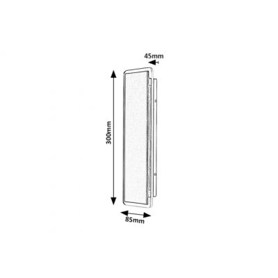 Rabalux Pemba kinkiet zewnętrzny 1x18 W czarny 77077