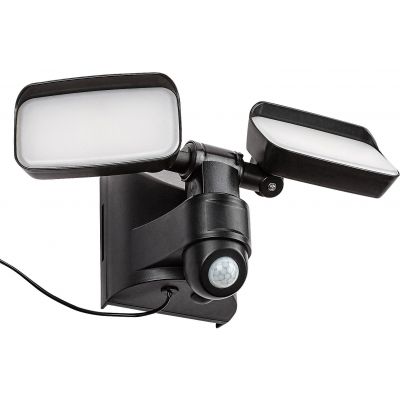 Rabalux Leszno kinkiet solarny 2x5 W czarny 77091