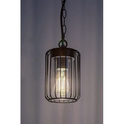 Rabalux Tarpa lampa wisząca zewnętrzna 1x40 W czarna 77107