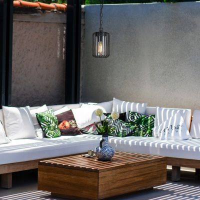 Rabalux Tarpa lampa wisząca zewnętrzna 1x40 W czarna 77107