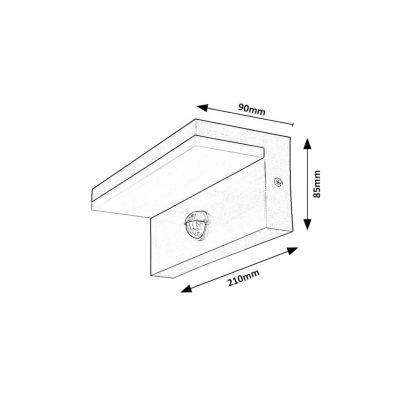 Rabalux Zaragoza kinkiet zewnętrzny 1x9 W biały 77116