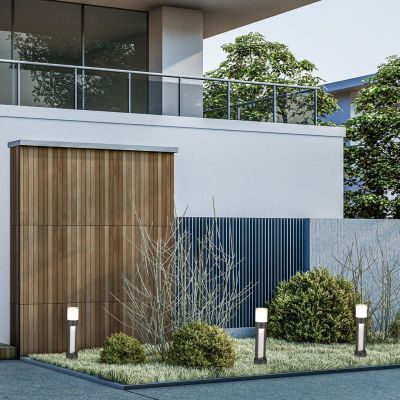 Rabalux Leitha lampa stojąca zewnętrzna 1x12 W czarna 77131