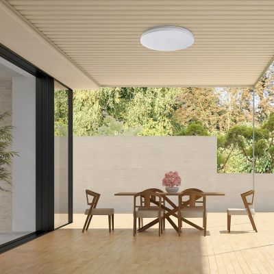 Rabalux Lowar plafon zewnętrzny 1x36 W biała 77135