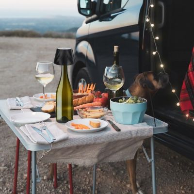 Rabalux Burdur lampa stojąca zewnętrzna 1x2 W czarna 77142