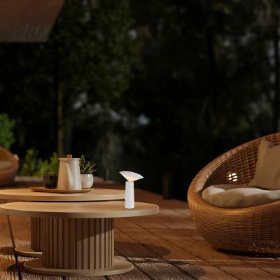 Rabalux Polperro lampa solarna stołowa 1x3 W biały 77146