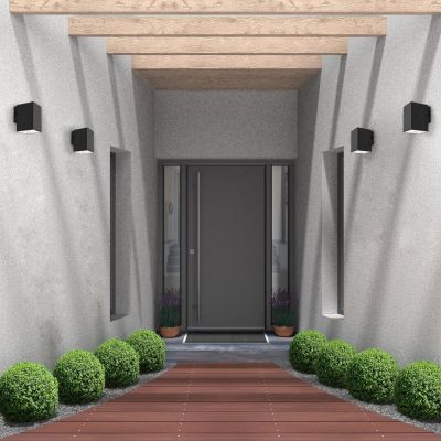 Rabalux Urfa kinkiet zewnętrzny 1x9 W czarny 77156