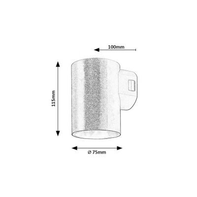 Rabalux Urfa kinkiet zewnętrzny 1x9 W biały 77161