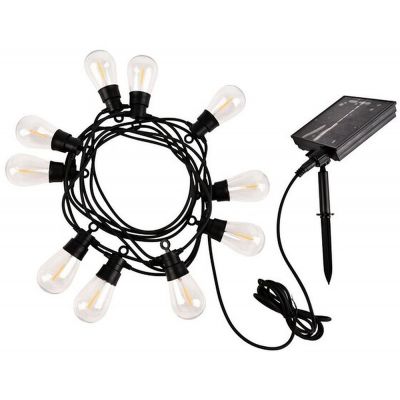 Rabalux Zirc girlanda zewnętrzna 10x3,6 W czarny 77165