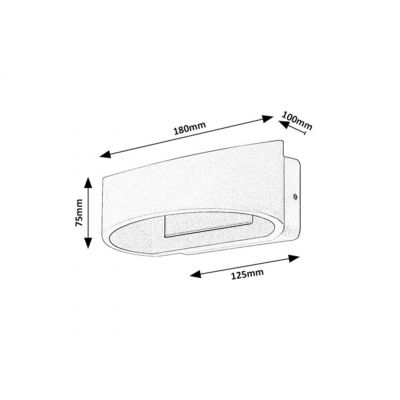 Rabalux kinkiet zewnętrzny 1x9 W biały 77178