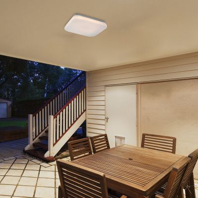 Rabalux Lowar plafon zewnętrzny 1x18 W biała 77181