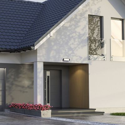 Rabalux Cubbington kinkiet zewnętrzny 1x18 W czarny 77185