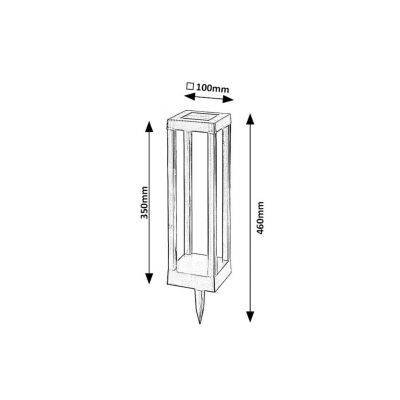 Rabalux Cong lampa gruntowa 1x0,18 W czarny 77186