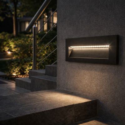 Rabalux Kavala lampa przypodłogowa zewnętrzna 1x6 W czarny 77190