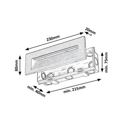 Rabalux Kavala lampa przypodłogowa zewnętrzna 1x6 W czarny 77190
