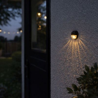 Rabalux Lermos kinkiet solarny 1x1 W czarny 77203