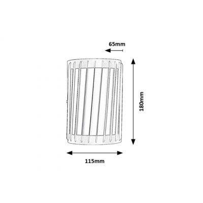 Rabalux Tamarite kinkiet zewnętrzny 1x6 W antracyt 77206