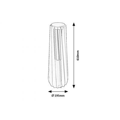 Rabalux Tamarite lampa stojąca zewnętrzna 1x12 W 77207