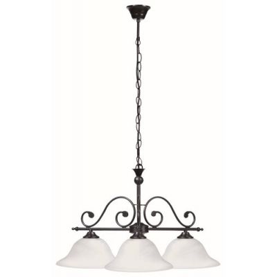 Rabalux Dorothea lampa wisząca 3x60 W biała-czarna 7773