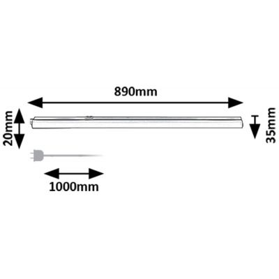 Rabalux Bareg lampa podszafkowa 1x12 W biała 78009