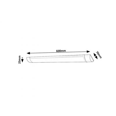 Rabalux Batten light2 lampa podszafkowa 1x18 W biała 78023
