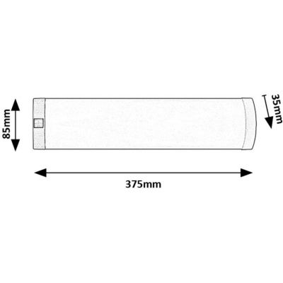 Rabalux Soft2 lampa podszafkowa 1x5 W biała-srebrna 78053