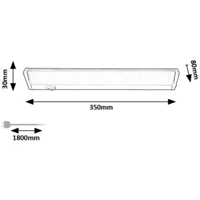 Rabalux Easylight 2 lampa podszafkowa 1x5 W srebrna 78058