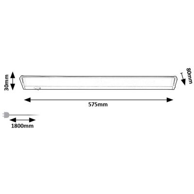 Rabalux Easylight 2 lampa podszafkowa 1x10 W biała 78059