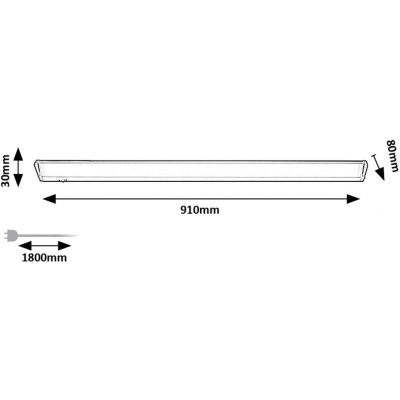 Rabalux Easylight 2 lampa podszafkowa 1x15 W biała 78061