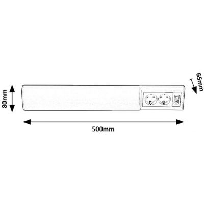 Rabalux Band 2 lampa ścienna 1x10 W biały 78064