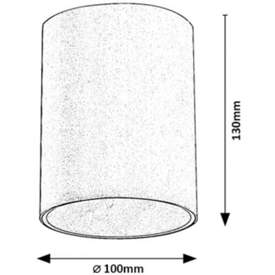 Rabalux Zombor lampa podsufitowa zewnętrzna 1x35W antracyt 7819