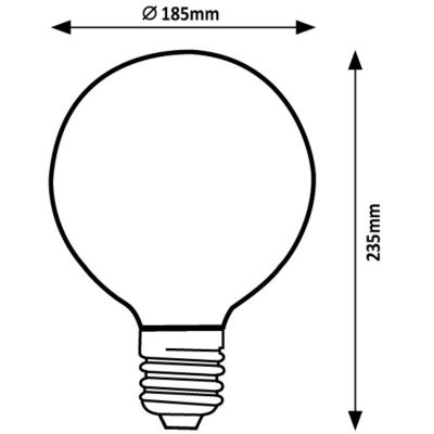 Rabalux Filament-Led żarówka LED 1x4 W 1800 K E27 79076