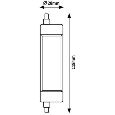 Rabalux Smd-Led żarówka LED 1x15 W 2700 K R7s 79098