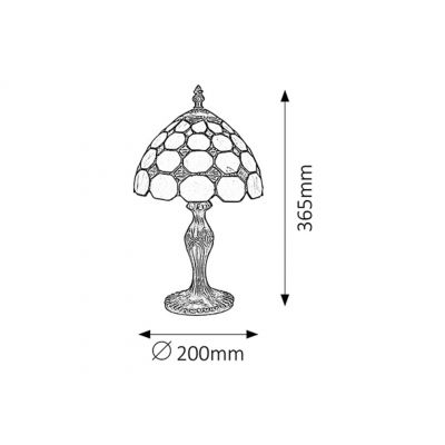 Rabalux Marvel lampa stołowa 1x40 W brązowa 8072