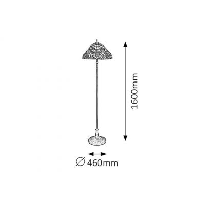 Rabalux Mirella lampa stojąca 2x60 W multikolor 8088
