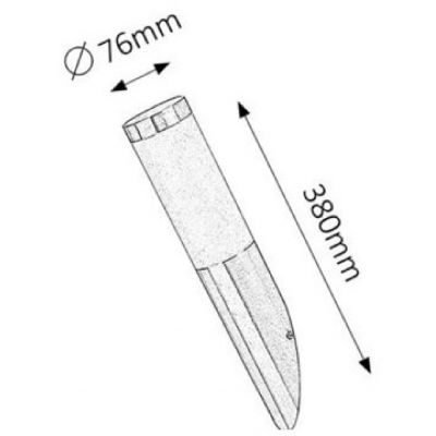 Rabalux Inox torch kinkiet zewnętrzny 1x25 W chrom 8261