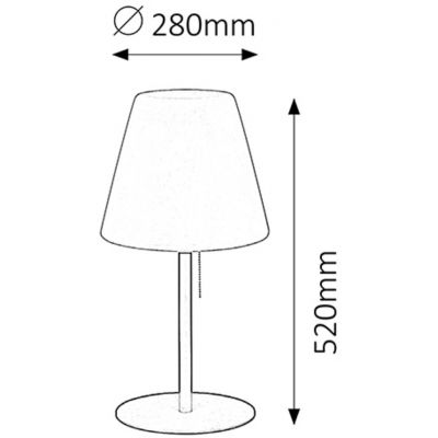 Rabalux Lida lampa stojąca zewnętrzna 1x23W antracytowy/biały 8658