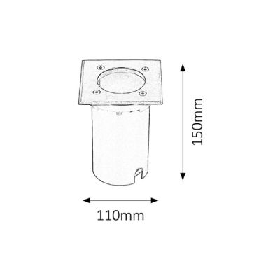 Rabalux Tacoma lampa gruntowa 1x50 W chrom 8714