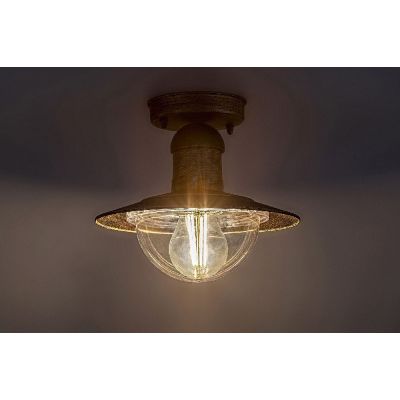 Rabalux Oslo lampa podsufitowa zewnętrzna 1x60 W złota 8736