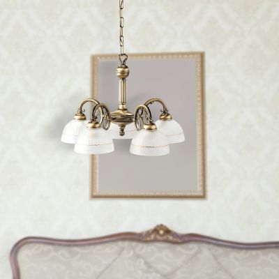 Rabalux Flossi lampa wisząca 5x40 W biała-brązowa 8815