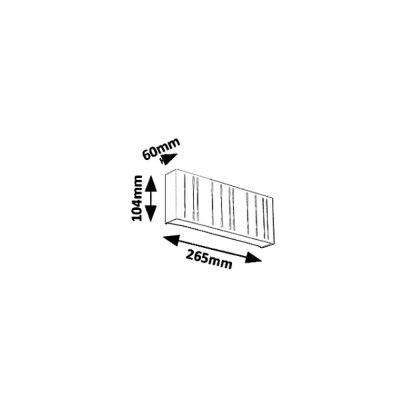 Rabalux Maribor kinkiet zewnętrzny 1x12 W chrom 8874