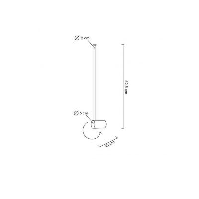 Moosee Ombre kinkiet 1x8 W biały MSE1501100133