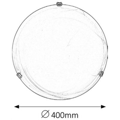 Rabalux Alabastro plafon 2x60 W biały 3302