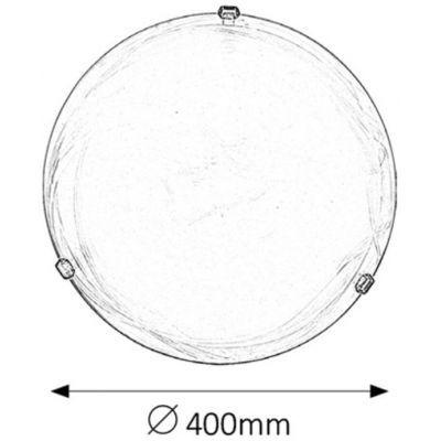 Rabalux Alabastro plafon 2x60 W biały 3303