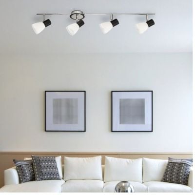 Rabalux Ati lampa podsufitowa 4x40 W biała-czarna 5979