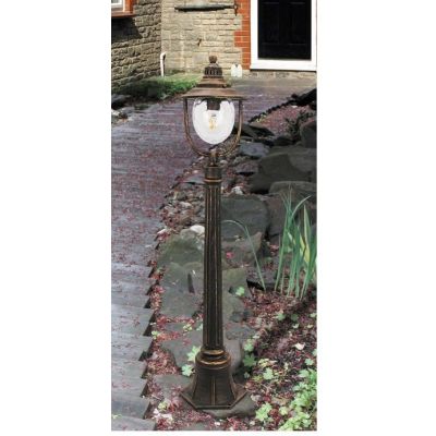 Rabalux Barcelona lampa stojąca zewnętrzna 1x60 W przezroczysta-złota 8679