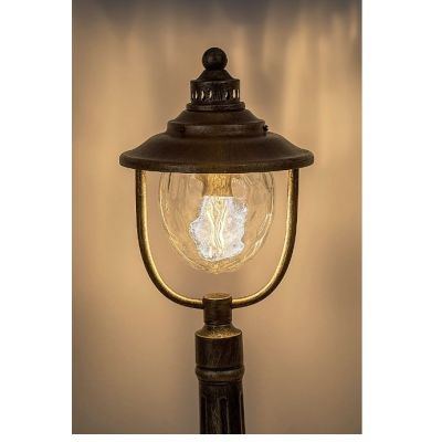 Rabalux Barcelona lampa stojąca zewnętrzna 1x60 W przezroczysta-złota 8679