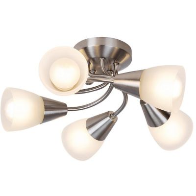 Rabalux Connor lampa podsufitowa 5x40 W chrom-satyna-szkło opalizowane 5691