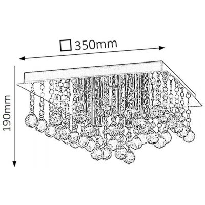 Rabalux Corinna lampa podsufitowa 5x40 W chrom 2618
