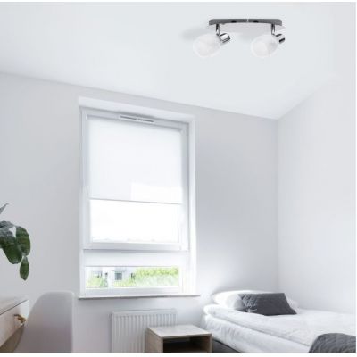 Rabalux Dave lampa podsufitowa 2x40 W biała-chrom 6836